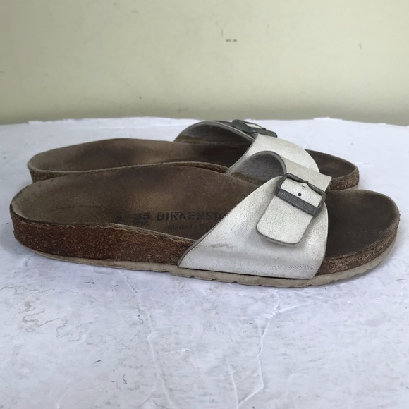 BIRKENSTOCK Madrid One Strap Buckle EVA Sandals Slides Mules Shoes Leather Cork - Picture 2 of 15